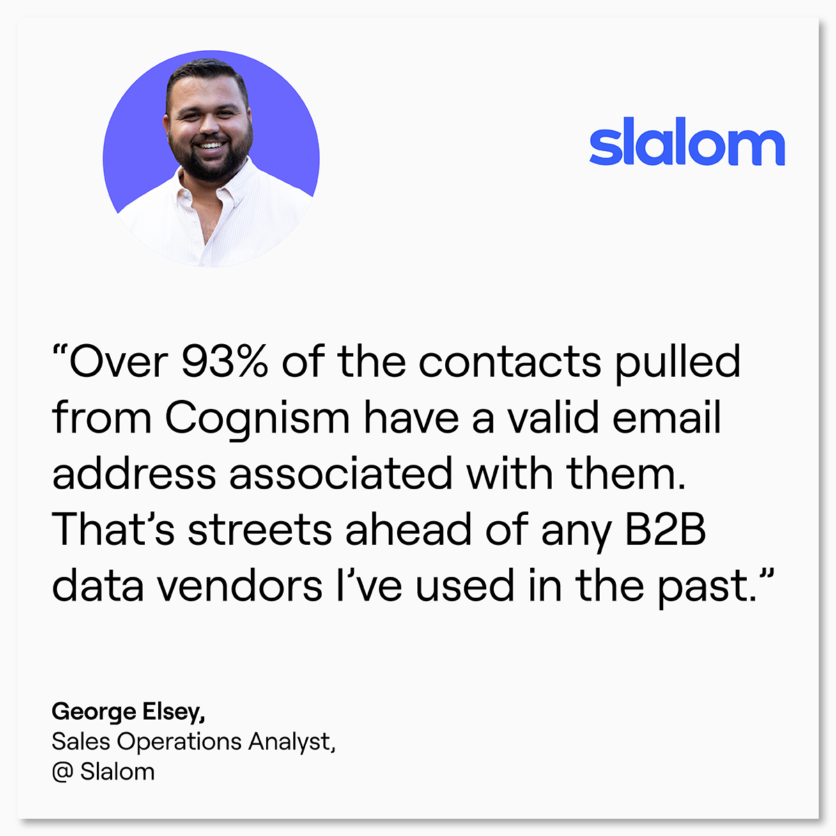 Slalom customer review for Cognism
